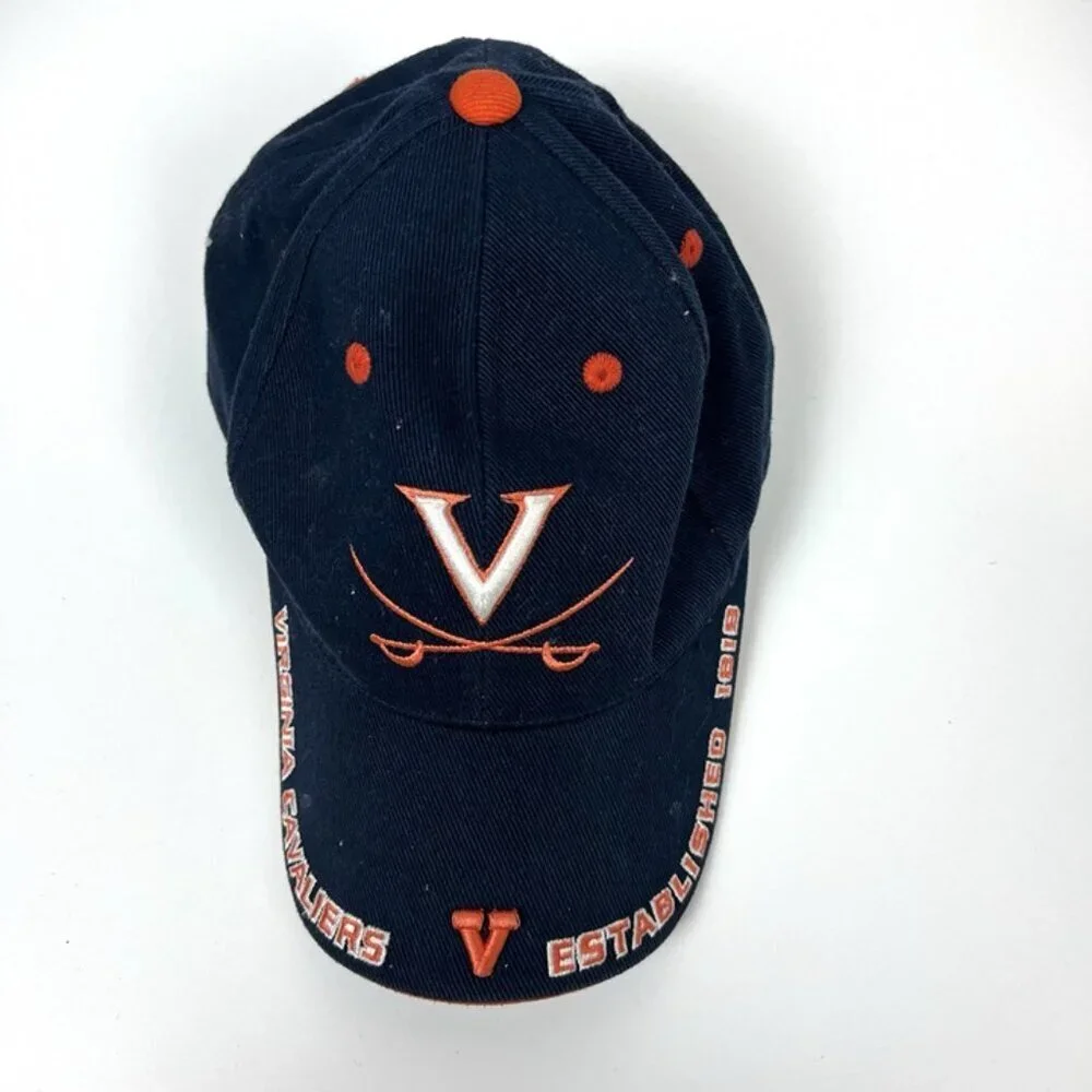 Virginia Cavaliers Blue Adjustable Baseball Cap Hat Hook & Loop NCAA
